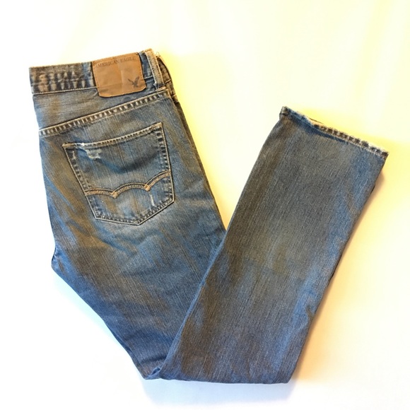 Men’s American Eagle Distressed Slim Fit J…